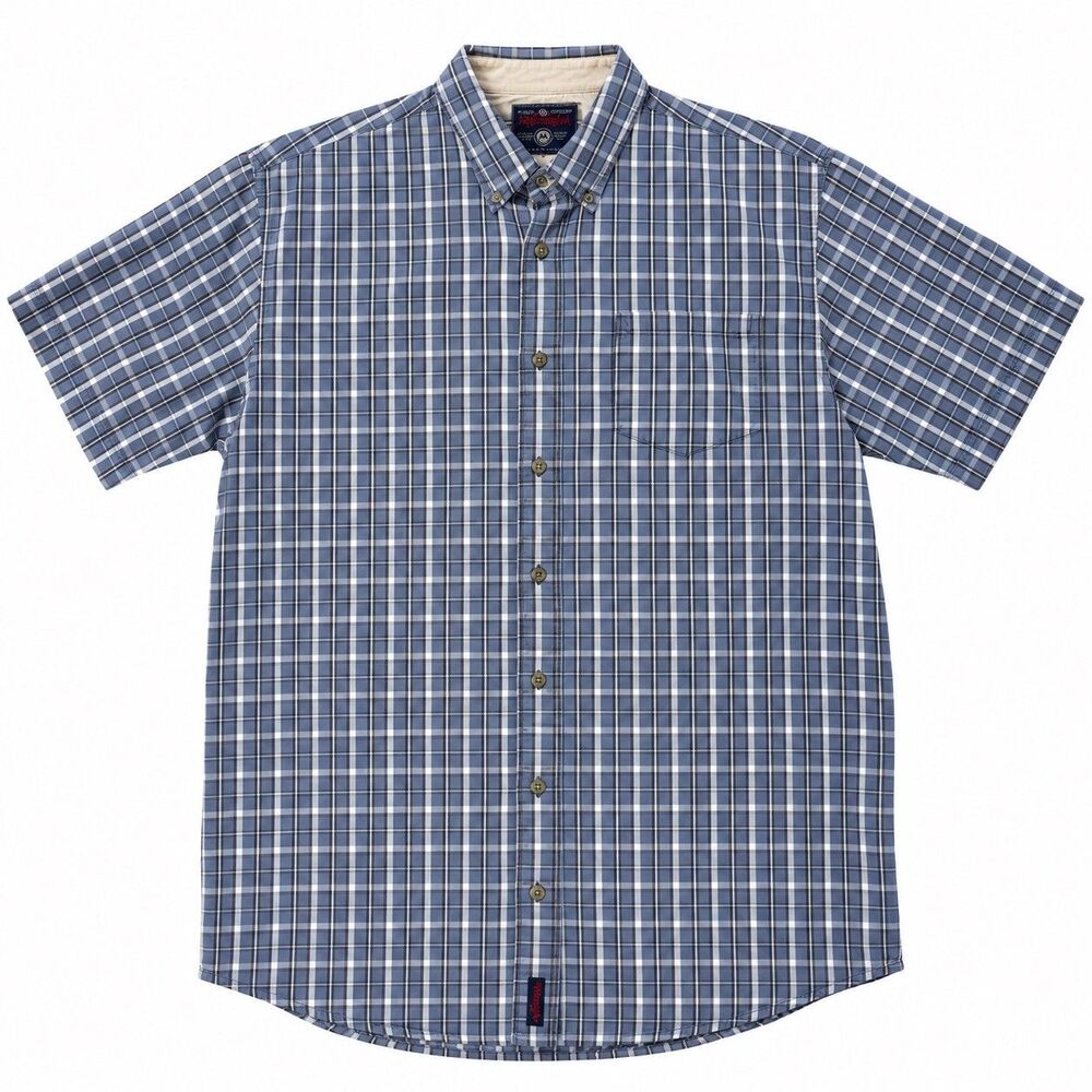 Y2K Wrangler Mens M Plaid Western Shirt Cotton Oversized Relaxed Fit Retro